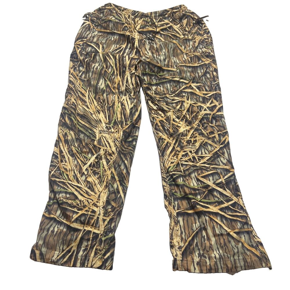 VINTAGE Mossy Oak Pants Mens Sz Large 36x32 Shadow Grass Camo Cargo Hunting
